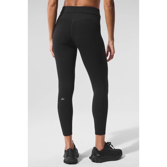 Alo Yoga Alosoft High-Waist 7/8 Relay Legging Black/White S - Picture 3 of 6